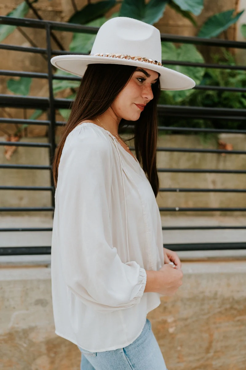 In Charge Top In Ivory - Image 4