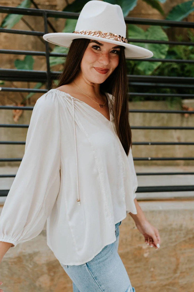 In Charge Top In Ivory - Image 5