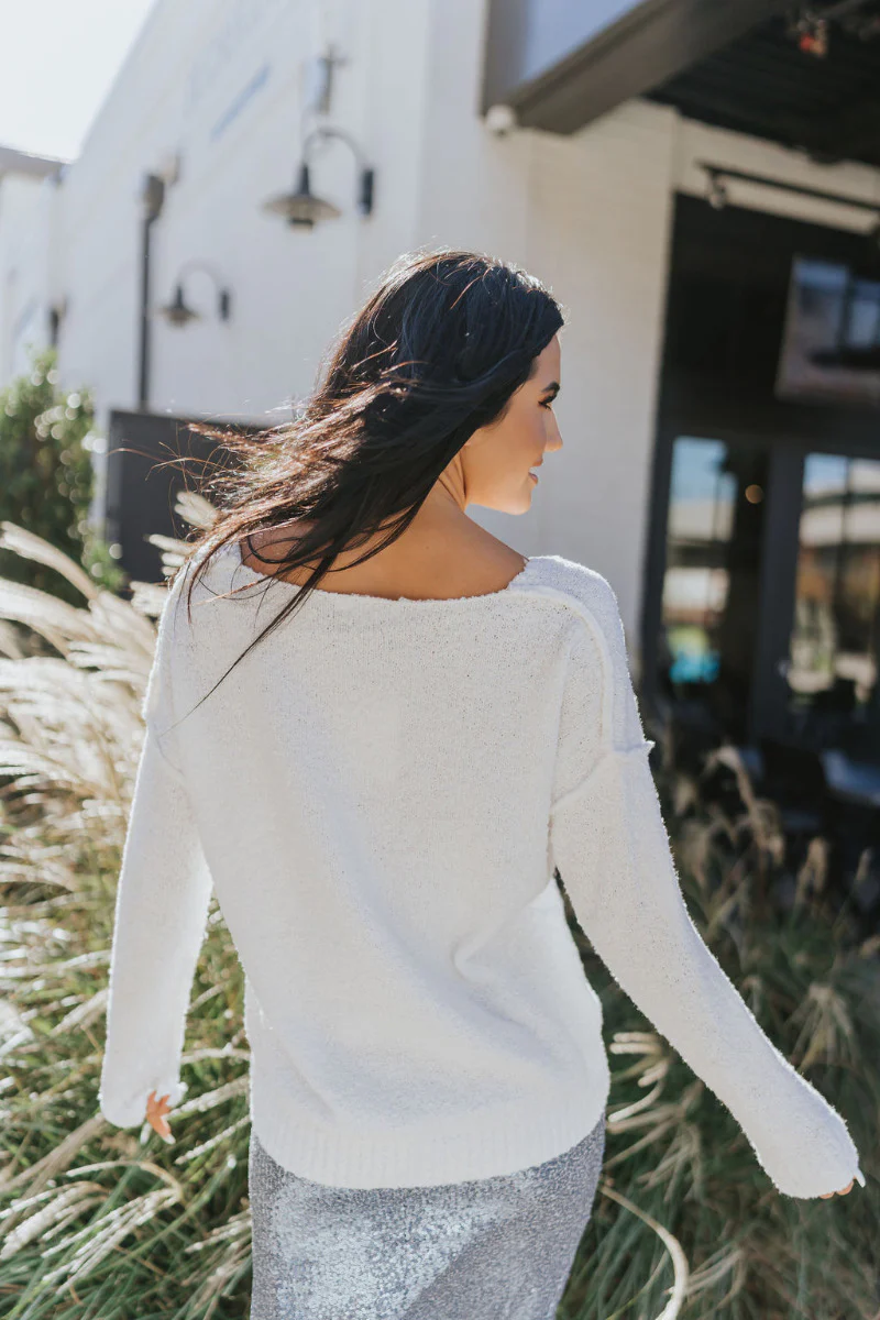 Winter Wonderland Sweater in White - Image 6