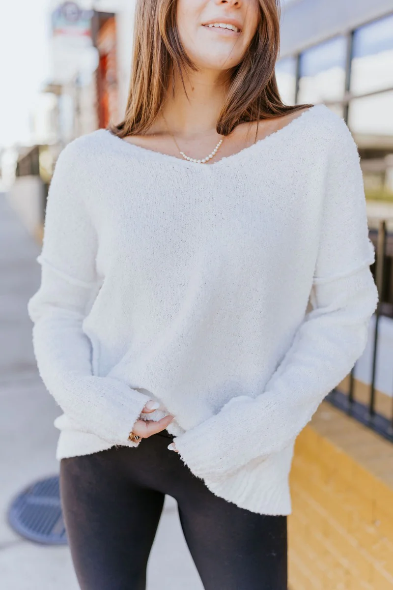 Winter Wonderland Sweater in White - Image 7