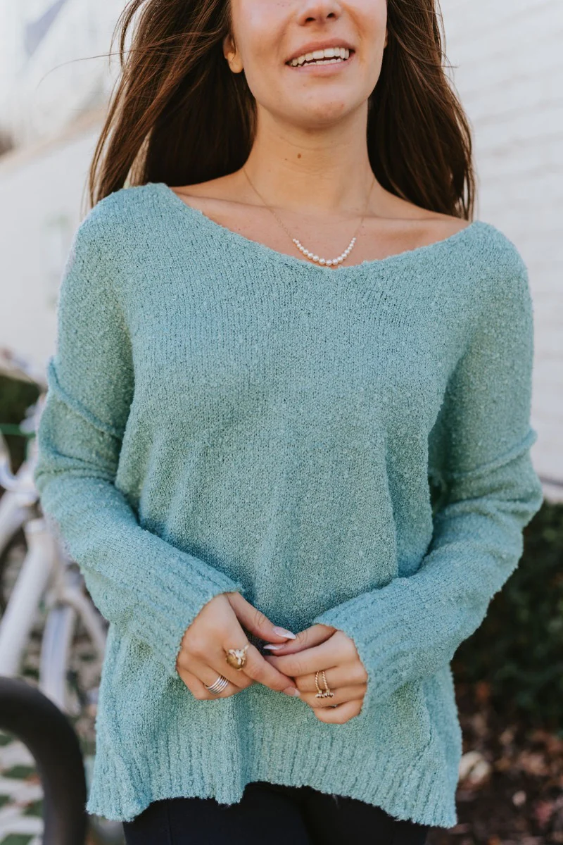 Wonderland Sweater in Mint - Image 2