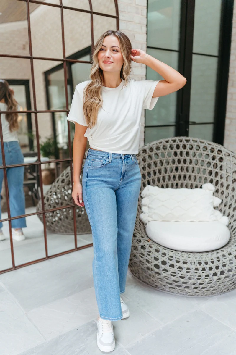 With A Twist Top in Off White - Image 2