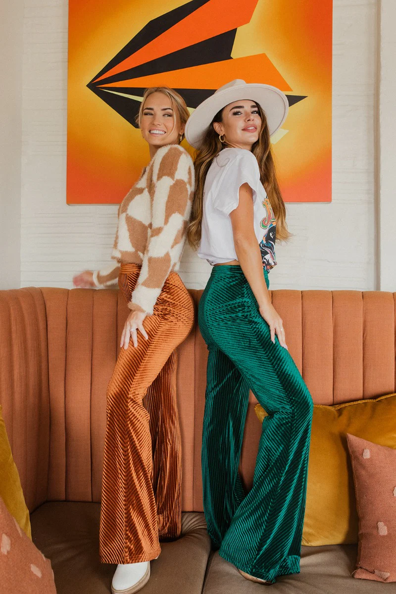 With The Flow Pants In Rust - Image 4