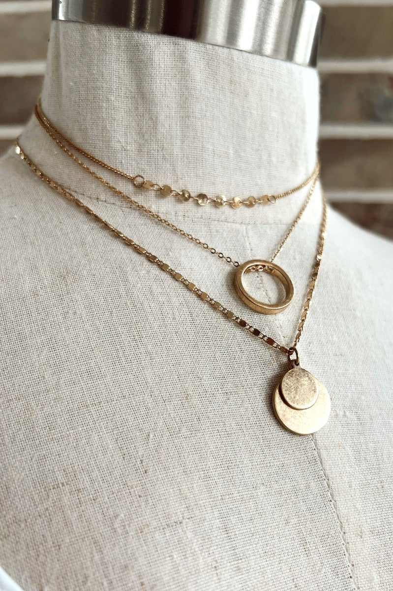 With You Necklace in Gold