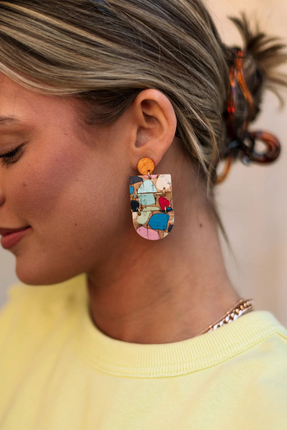 Wrenly Cork Multi Dangle Earring - Image 3