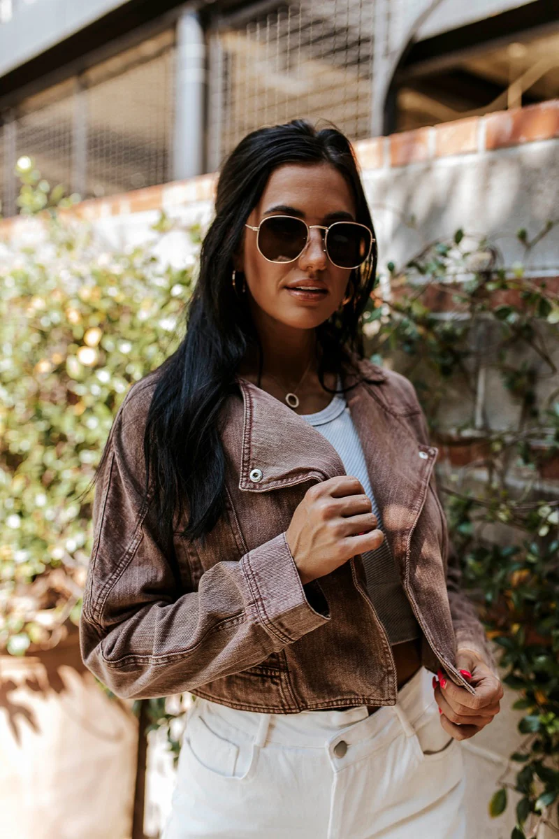 Yellowstone Cropped Denim Jacket - Image 4