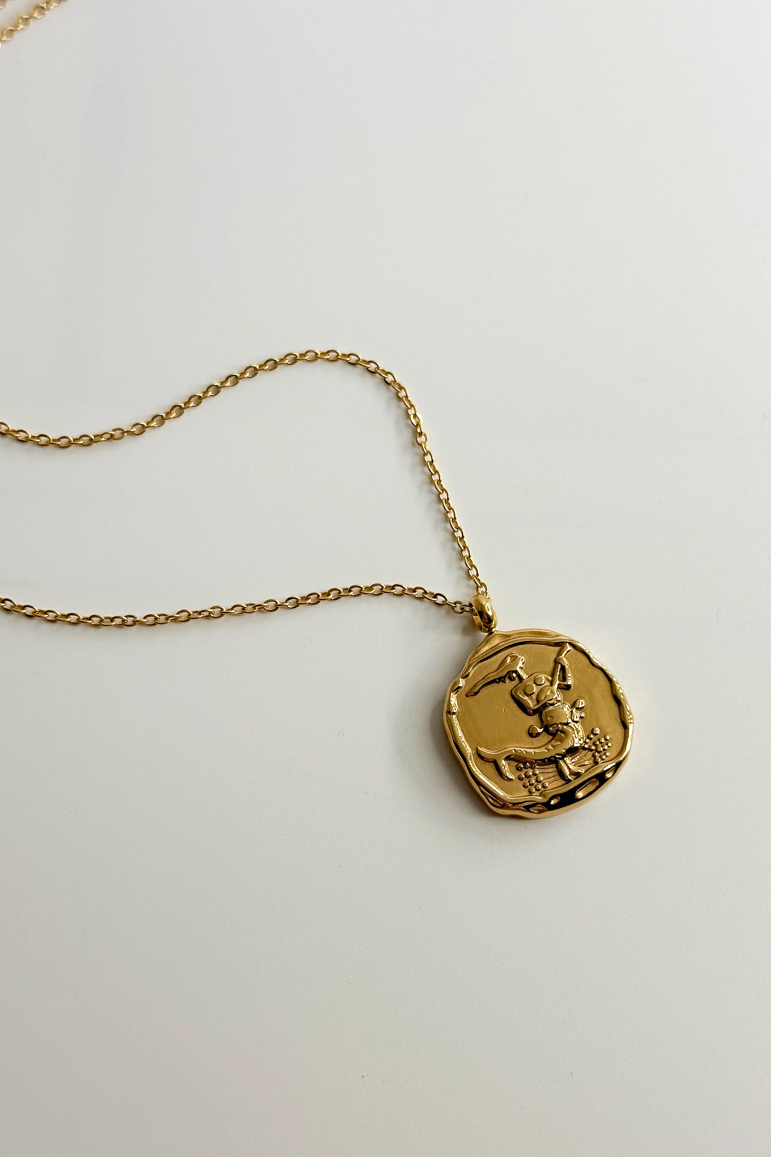 Zodiac Gold Coin Necklace - Image 14