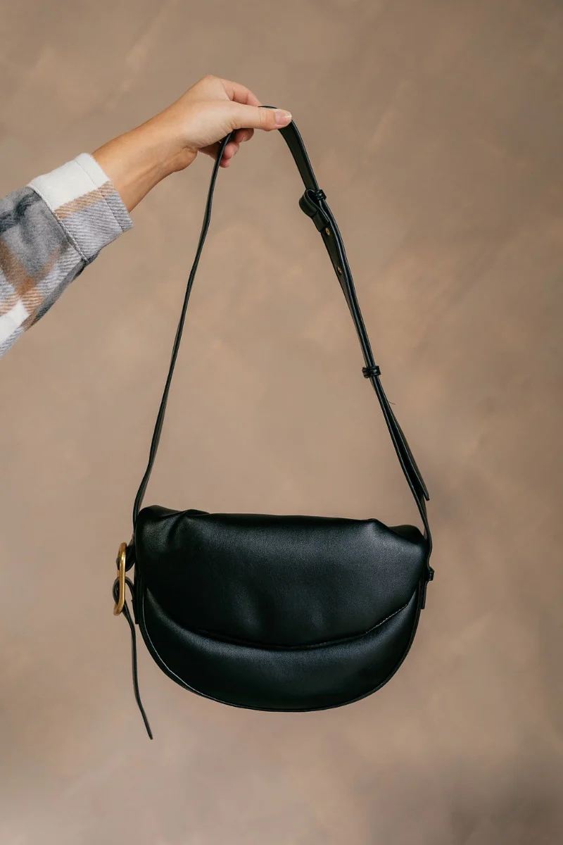 Zoe Black Faux Leather Purse