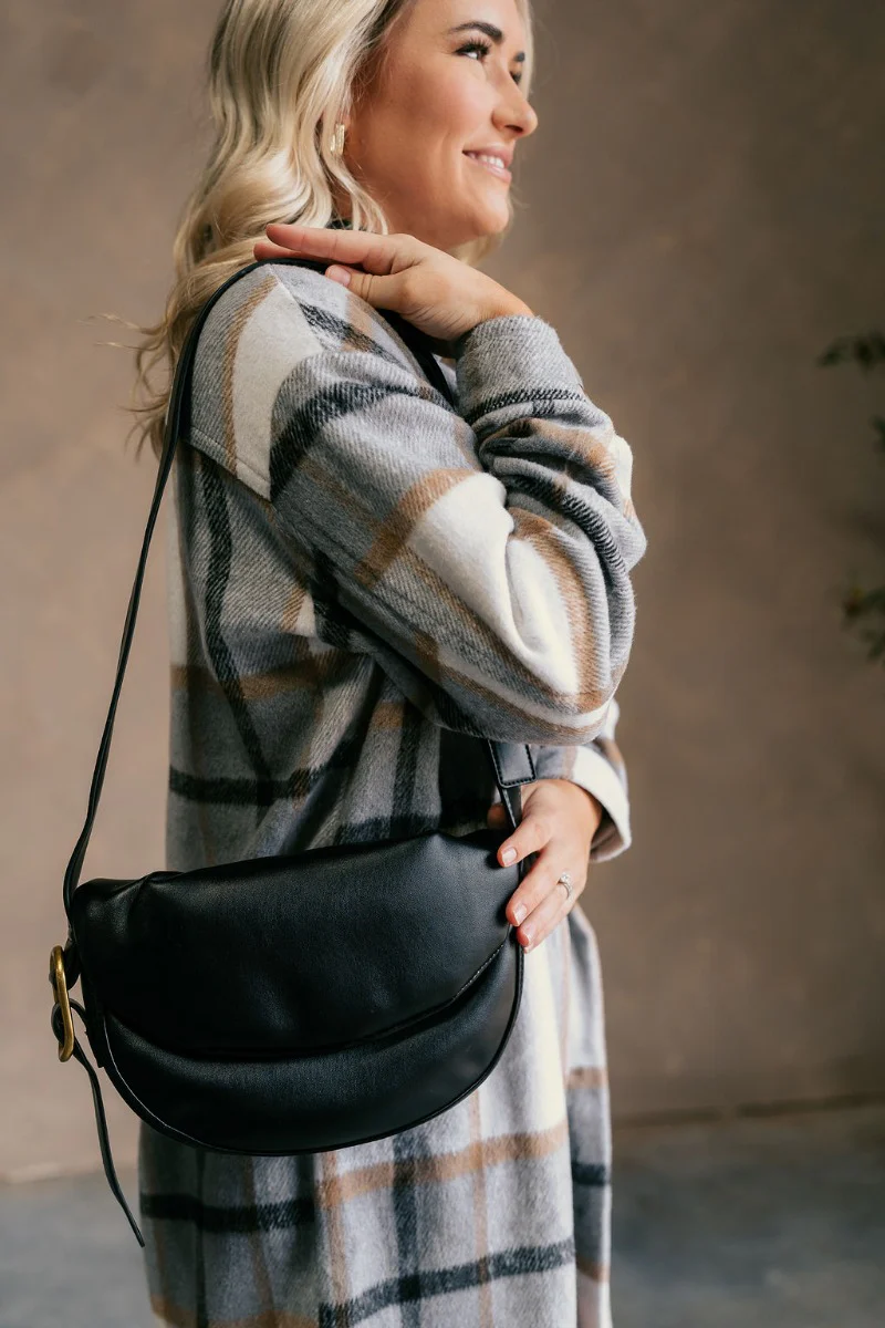 Zoe Black Faux Leather Purse - Image 2